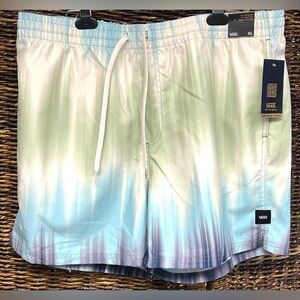 Vans-Men's Gradient‎ Mixed Volly Board Shorts - Blue and Green,New with tags-XL